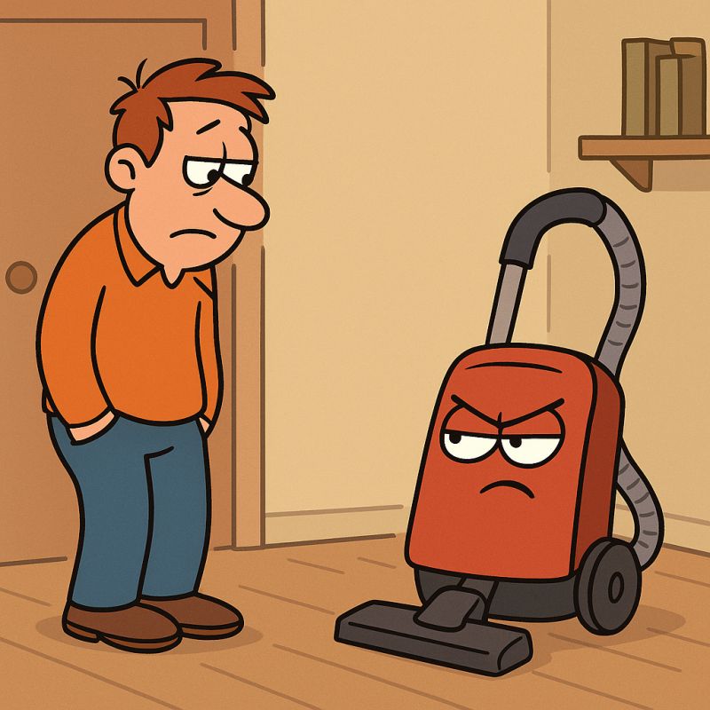 Why Do Vacuum Cleaners Judge Us When We Think Nobody's Watching?