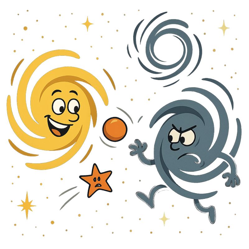 What Happens When Galaxies Collide…and Why It’s Hilarious