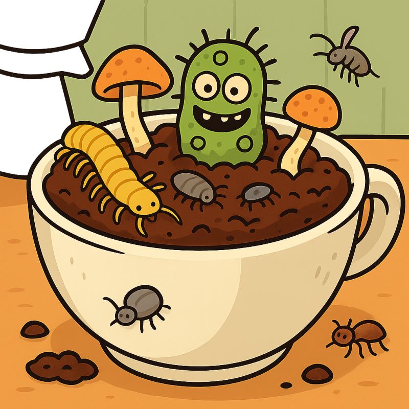 The Secret Underworld of Coffee Grounds: Discovering Life in Your Morning Brew