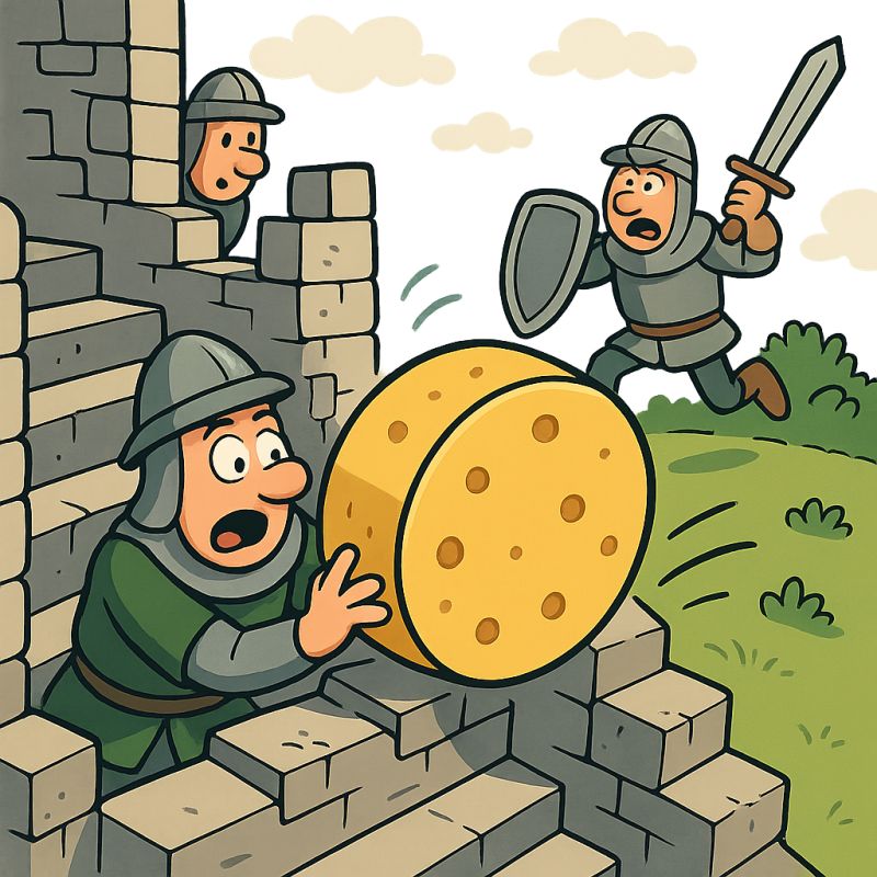 Why Did Medieval Soldiers Use Giant Cheese Wheels During Sieges—and Did It Actually Work?