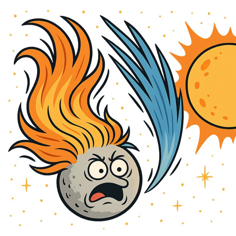 Why Do Comets Have Two Tails and Can One Point Towards the Sun? (No, You’re Not Seeing Cosmic Roadkill!)