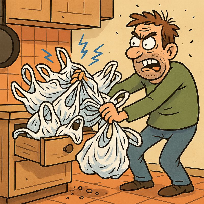 Why Do Plastic Bags Stick Together with Static in Drawers and Refuse to Part? Discover the Strangely Shocking Reason