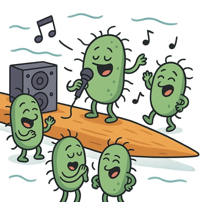 Why Do Bacteria Talk To Each Other — and Why Toothpicks Might Be Hosting Microbial Karaoke Nights