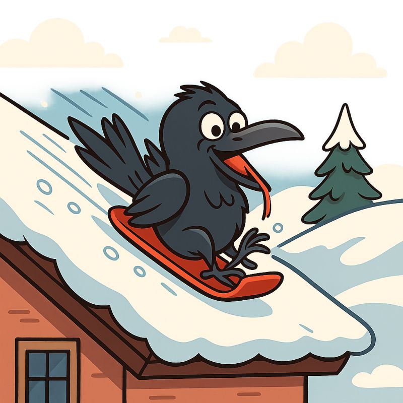 Why Do Ravens Play in the Snow – The Hilarious Science Behind Bird Sledding