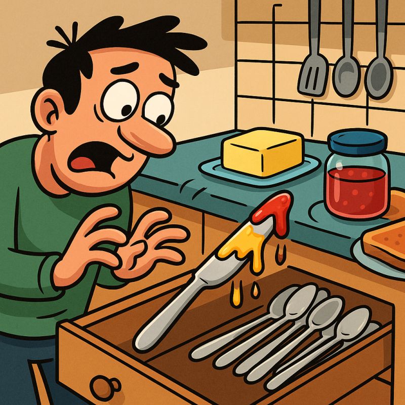 Why Do Butter Knives Always Get Sticky and Never Clean Themselves? The Unspoken Kitchen Mystery Solved