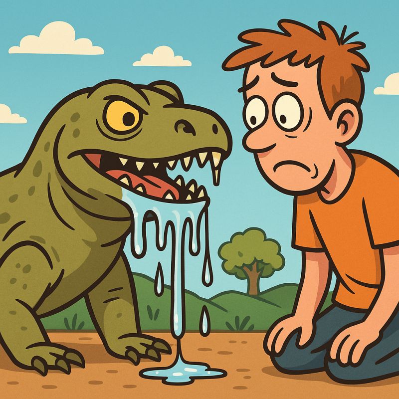 Why Do Komodo Dragons Drool So Much: The Deadly Secret of Nature’s Messiest Mouths and Why You Shouldn’t Offer Them a Napkin