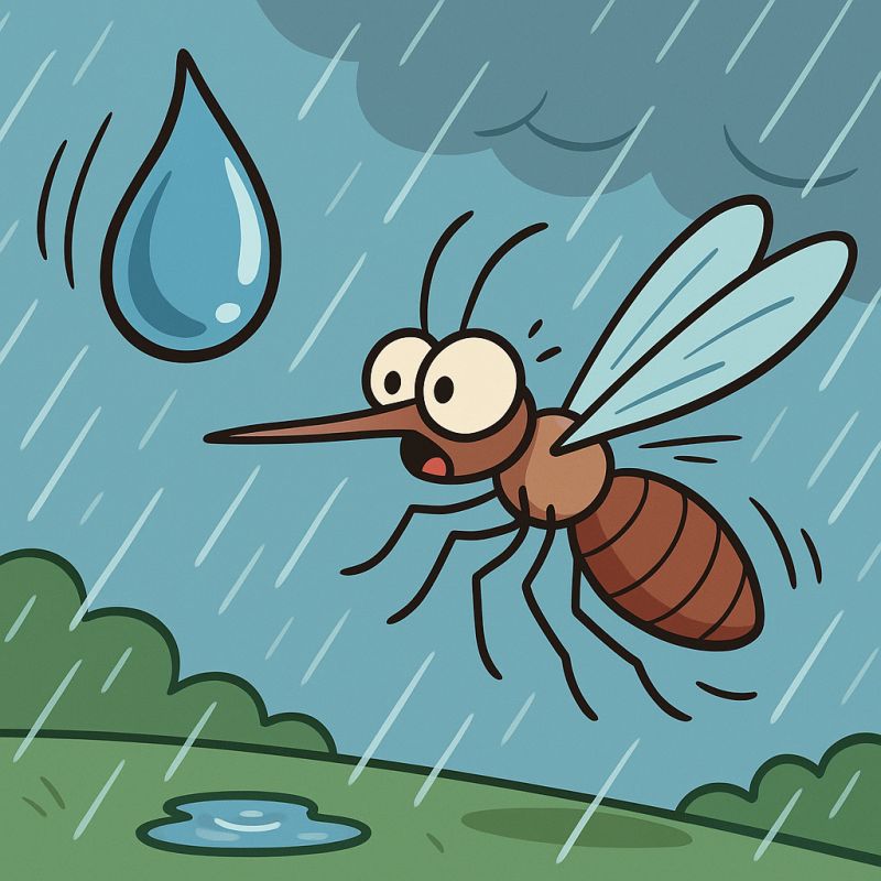 How Do Mosquitoes Fly in the Rain Without Getting Smashed Into Oblivion? The Shocking Physics Behind Bug Survival