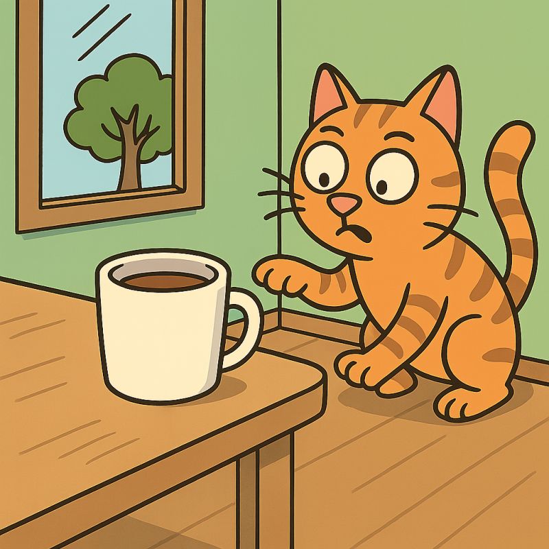 Why Do Coffee Cups Always End Up at the Edge of the Table – and Should We Be Worried?