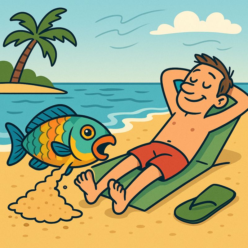 Why Do Parrotfish Poop Sand — and Are We Really Sunbathing on Fish Poop?